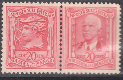 1940s Italy Revenue  FISCAL 20c+20c MNH NG  VF