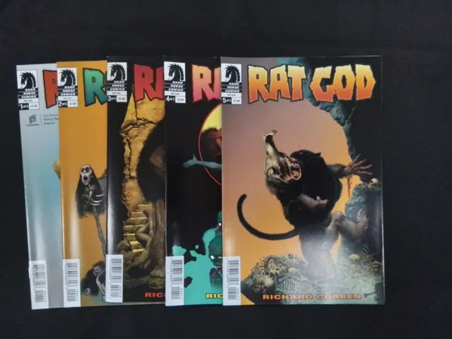 Rat God #1-5 Dark Horse Comic Book Set 1-5 Mini Series Complete Hard 2 Find