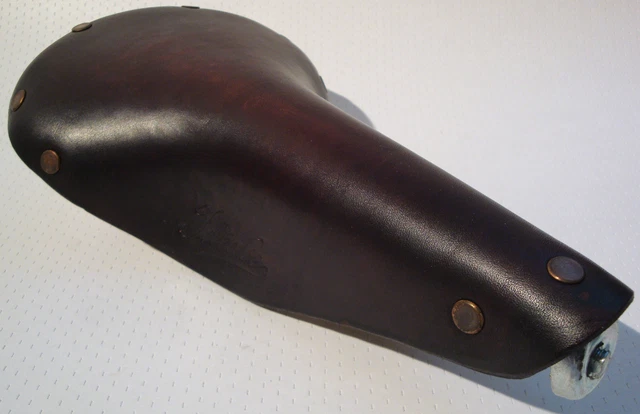 Selle Vélo Idéale N°90 Titane - Cuir - Fabrication Française Vintage
