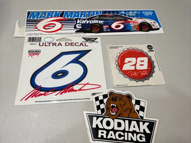 Rick Rudd Mark NASCAR MARK MARTIN Ricky Rudd Kodiak Coca-cola Racing Logo Sticker ...