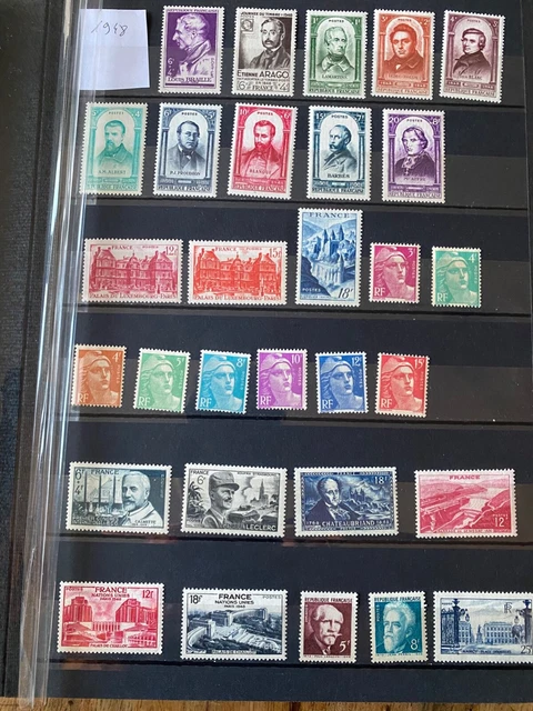 Timbres France - Année Complète 1948 - 30 Timbres Neufs (**) - Cote 60€