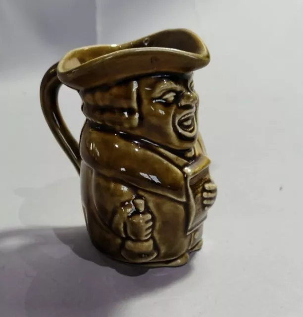 Vintage Marked Shorter & Son England ♡ 3.5" Toby Jug Pitcher Figural Man Creamer