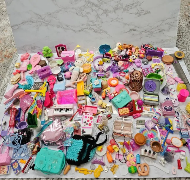 Massive Toy Doll Accessory Lot ORIGINAL owner animals my generation + other girl