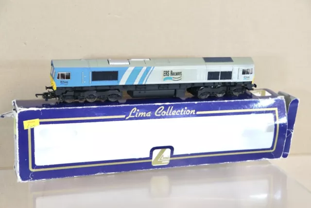 Lima 204906 Re Peint Ers Chemin de Fer Classe 66 Diesel Locomotive 6605 Ob