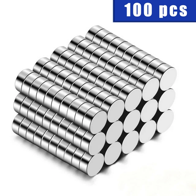 N35 100PCS SUPER STRONG N35 Rare Earth Round Neodymium Magnet Disc Thin ...