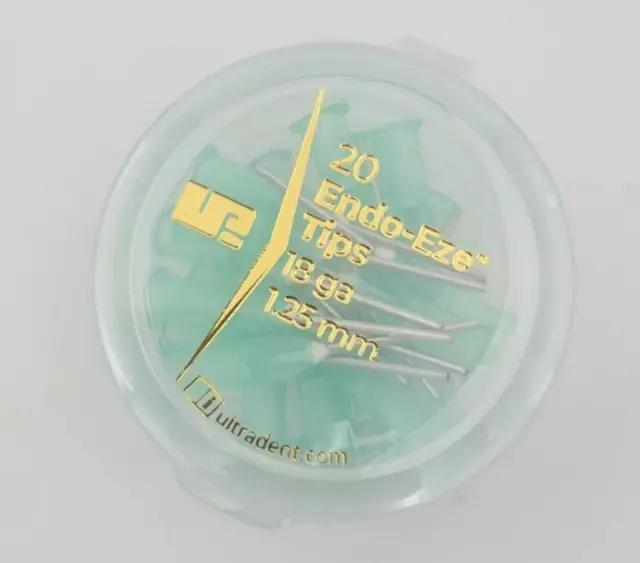 ULTRADENT 20 Endo-eze tips 18ga  1.25mm  - 345