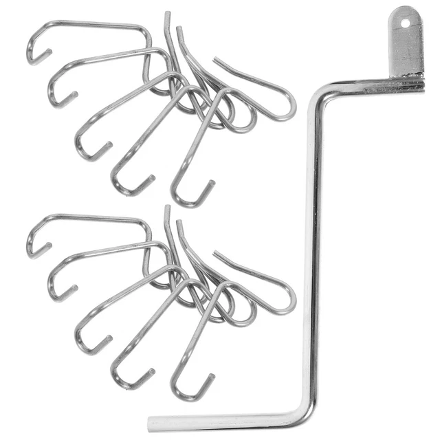 KLKCMS Kit Riparazione Ombrellone – Parti Di Fissaggio In Metallo E PP Per Basi Da Patio E Spiaggia