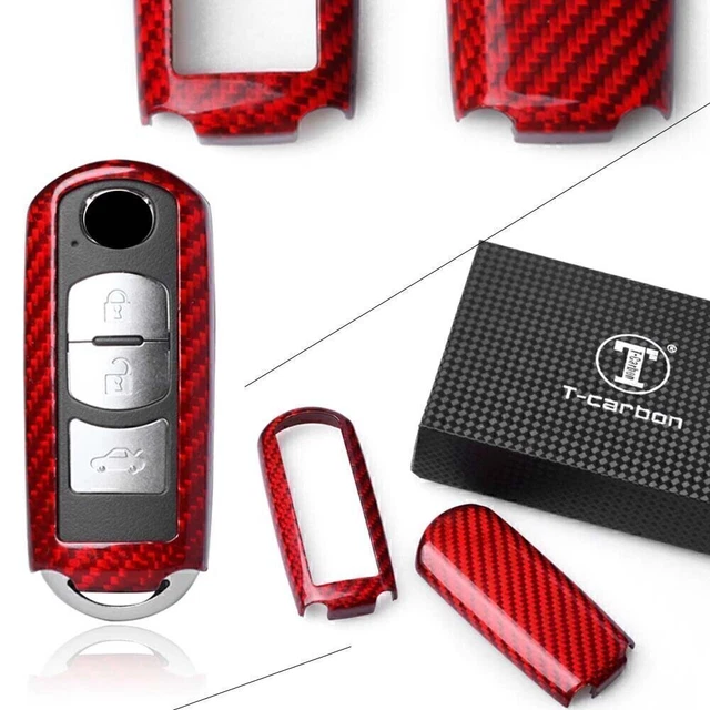 Red Auto Remote Key Protector Case Fob Shell Cover for Mazda 3 6 CX 5 9 MX Miata