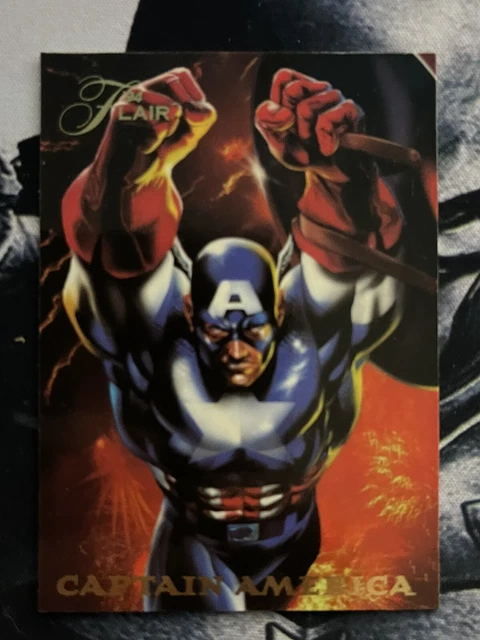 1994 Flair Marvel Power Blast CAPTAIN AMERICA 11 of 18