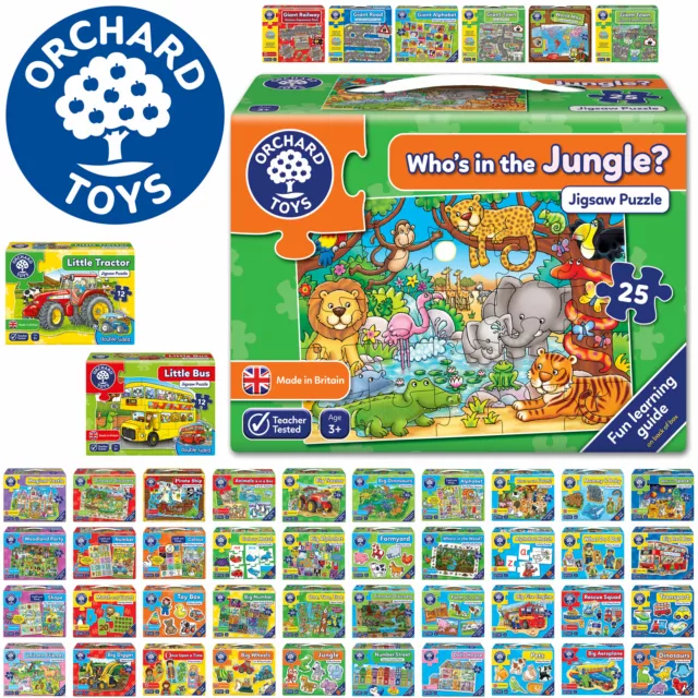 Orchard Toys First Children Jigsaws - Educational Puzzle for ages 3-9 MADE IN UK