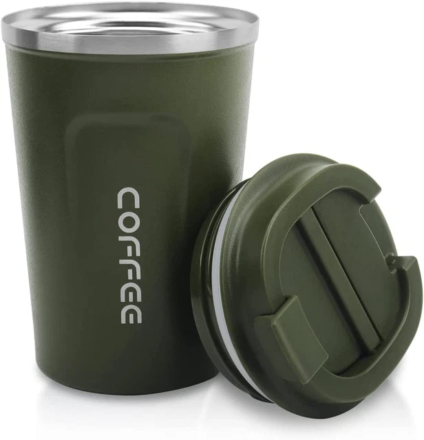 12 Oz Stainless Steel Vacuum Insulated Tumbler - Coffee Travel Mug Spill Proof w