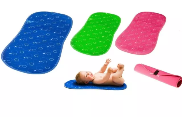 Bibetta Roll N Go Bébé Matelas à Langer Voyage Tapis en Rose Bleu Ou Vert