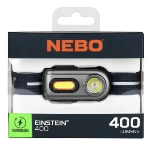 Nebo Einstein 400 Lumens Rechargeable 5-Mode COB LED Headlamp Head Torch Lamp