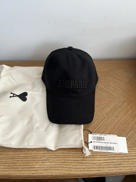 SAINT LAURENT PARIS 419285 yeah baby logo hat embroidery cap cotton Black