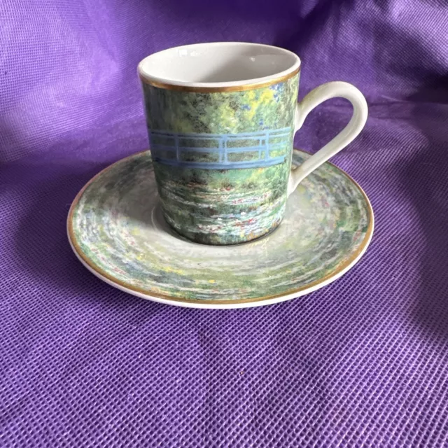 Claude Monet Espresso Cup & Saucer Goebel Artis Orbis