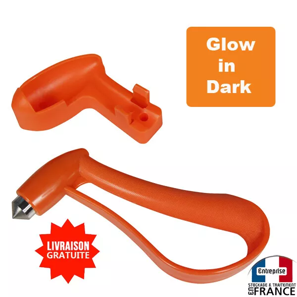 Marteau Brise Vitre Glace De Secours Phosphorescent Dans Le Noir Glow voiture