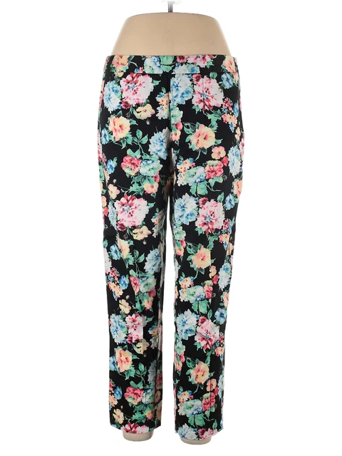 NY Collection Women Black Casual Pants 12