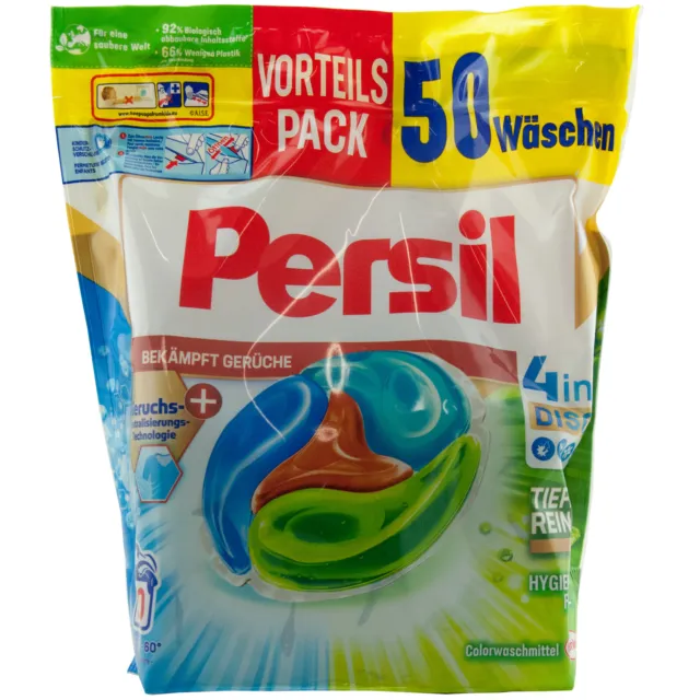 Persil discs color fights odors 1 x 50 wl color detergent 20°-60° 4in1