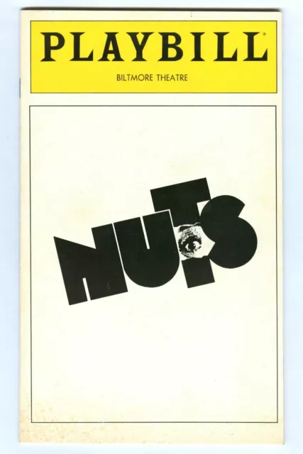 Vintage 1980 NUTS at BILTMORE Theatre BROADWAY Playbill! Anne Twomey!