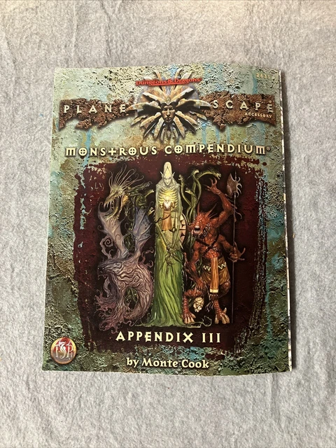 Monstrous Compendium, Appendix III (Planescape; Advanced Dungeons & Dragons, 2nd