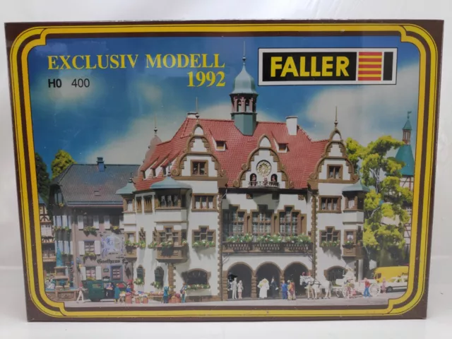 Faller H0 400 Rathaus EXCLUSIV MODELL 1992 Bausatz Neu in OVP #97245