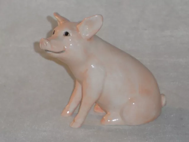 JOHN BESWICK Ceramic Animals PIGLET Sitting 7.5cms High