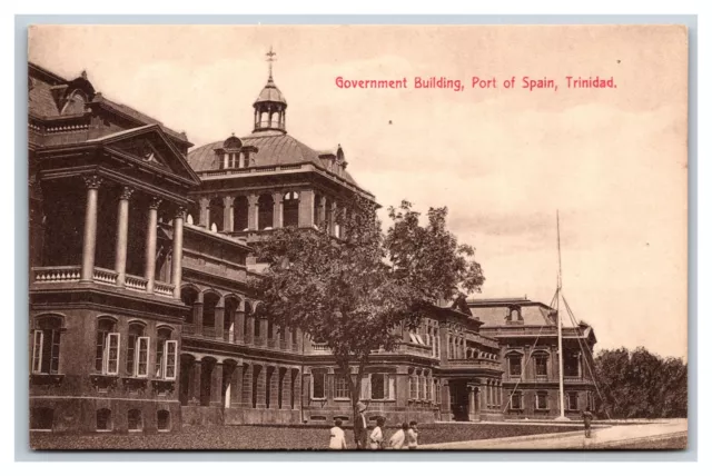 Government Building Port of Spain Trinidad BWI Davidson & Todd DB Postcard P18