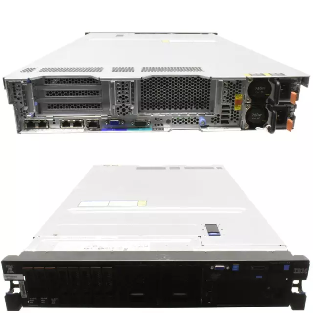 IBM x3650 M4 Server ohne CPU ohne RAM 2x Kühler 8x SFF 2,5