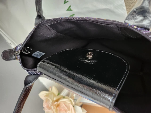 Longchamp Geometric shoulder bag. Small size & large size.. Carecard & dustb