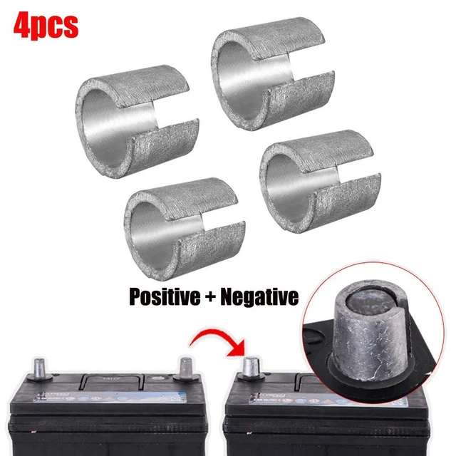 2 paia X Metallo Batteria Terminale Adattatore Colore: Come Da Foto 16 Mm/0,63 Altezza De
