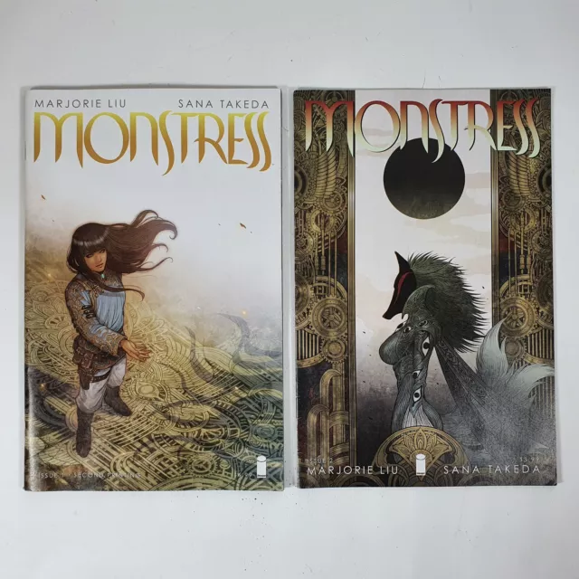 Monstress Comic Ausgabe 1 Sekunde Druck & Ausgabe 2 Image Comics 2015 1. App Maika