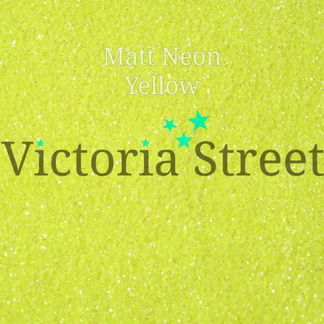 Victoria Street Glitter - Neon Matte Yellow - Fine 0.008" / 0.2mm (Lemon Minion)
