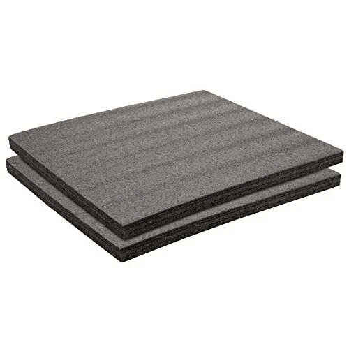 2-Pack Customizable Polyethylene Foam for Packing and Crafts (18x16x1 in)