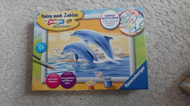 Ravensburger Malen nach Zahlen Classic Serie E Freundliche Delfine 28468