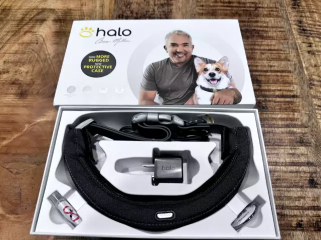 Halo 2+ GPS Wireless Dog Fence Tracking Collar- Large, Dark Gray - New in Box