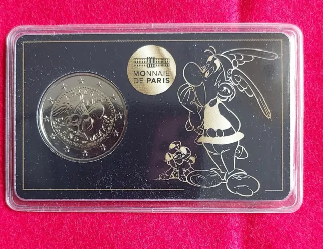 Frankreich Gedenkmünze 2 Euro 2019 60 Jahre Asterix, Coincard