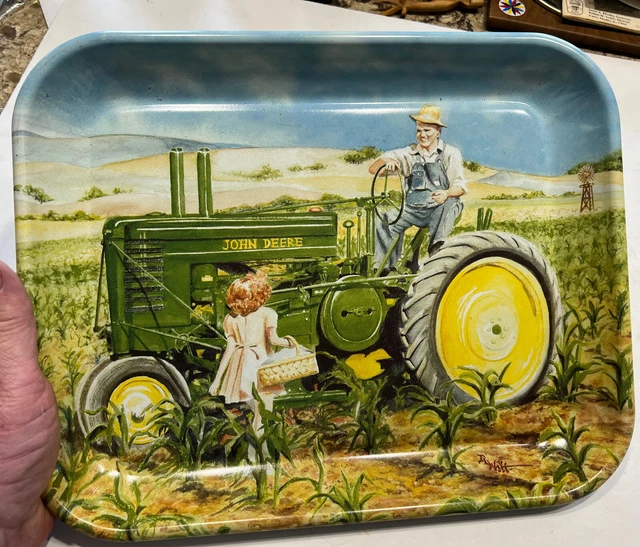 JOHN DEERE 2000 metal tray DADDY'S GIRL model a tractor USA