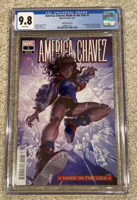 America Chavez Made in the USA #1 Yoon Variant CGC 9.8  1st Santana Marvel 2021