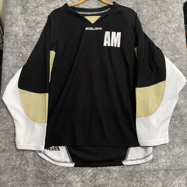Bauer Hockey Jersey Pittsburgh Penguins Pattern Medium Practice Senior Black Tan