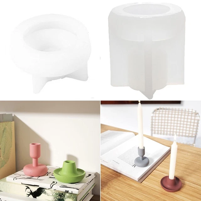 Neu Langlebig Kerzenständer Mold Silikonform Epoxidform Home Decoration