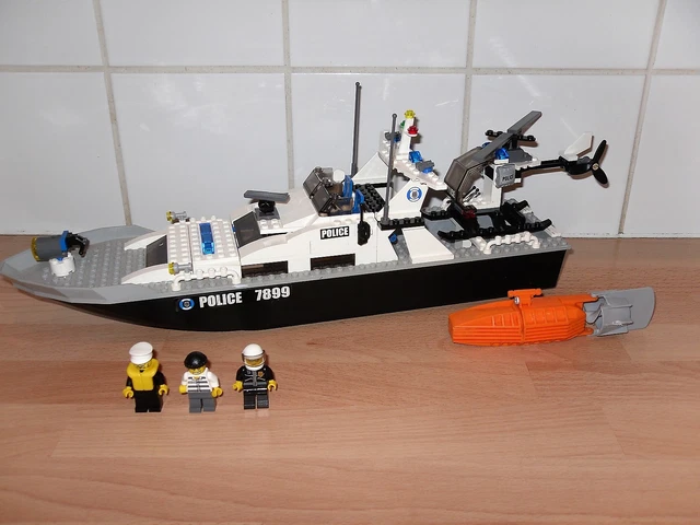 LEGO 7899 CITY Police Boat Complete with Motor 20.00 PicClick UK