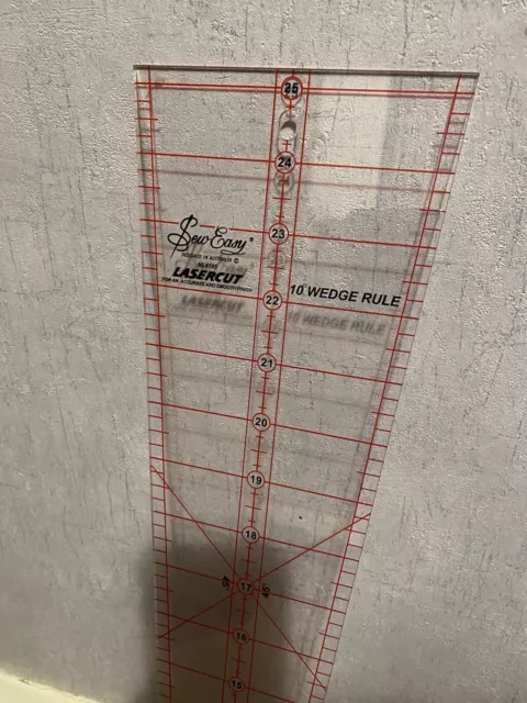 Sew Easy 10 Wedge Rule Quilting Ruler