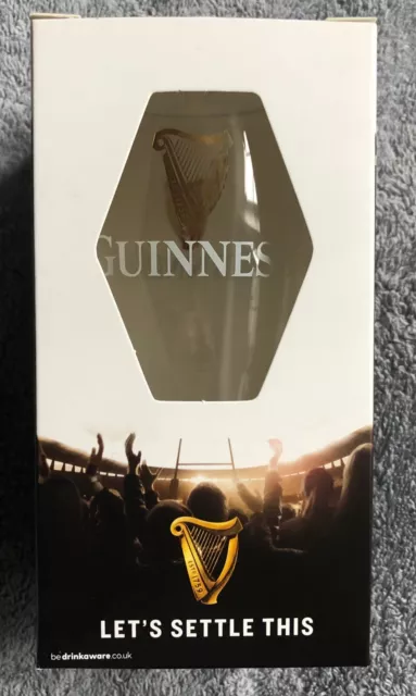 Genuine Guinness pint glass (2024 Tulip): New in box