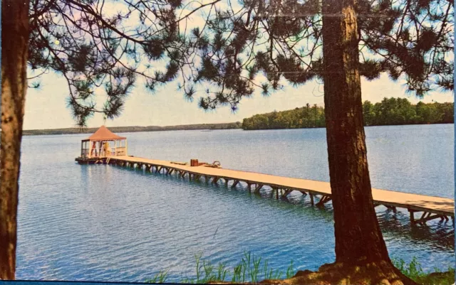 Postcard of St. Germain Lake in St. Germain , Wisconsin - posted