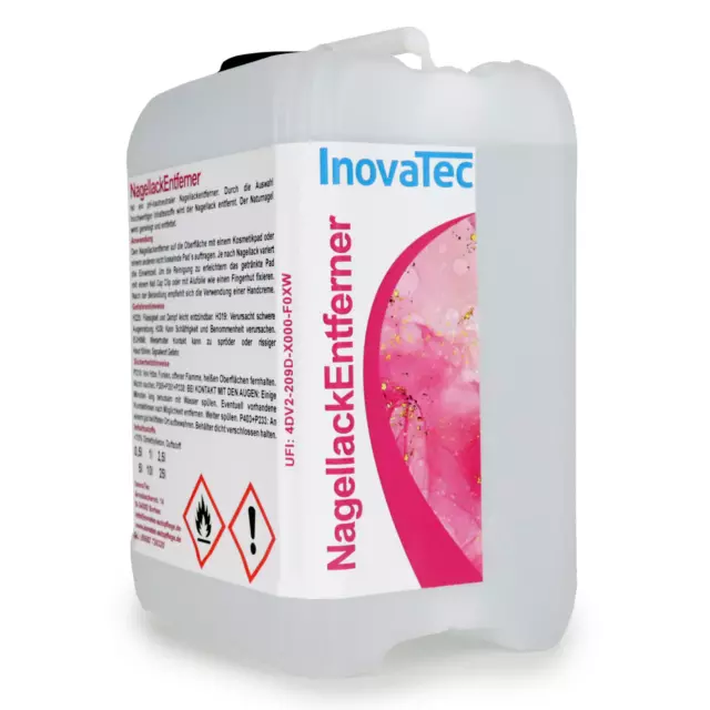 2,5L Nagellackentferner UV Nail Polish Remover pH-hautneutral InovaTec