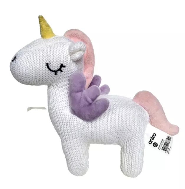 KMART ANKO UNICORN Woven Plush 8 White Standing Knit 20cm Soft Stuffed Toy 2020 19.95 PicClick AU