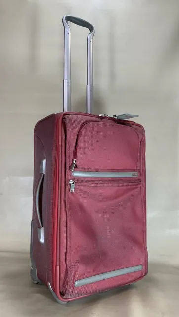 Preowned TUMI Frequent Traveler 22" Upright Carry-On Suitcase 22002RU Red Rare