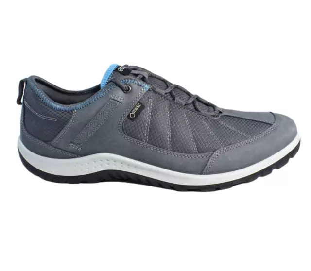 sigte dele slogan ECCO RECEPTOR YAK Leather Gore Tex Walking Hiking Shoe Womens Size 10 Gray  Gd Cd $34.99 - PicClick
