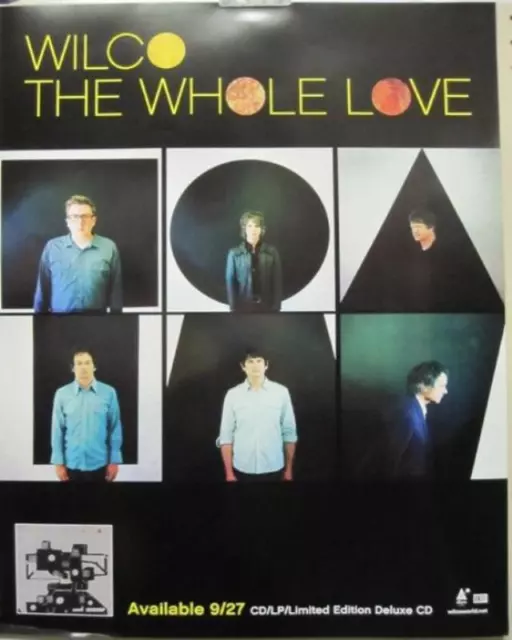 WILCO 2011 The Whole Love Group Promotional Poster Flawless New Old Stock