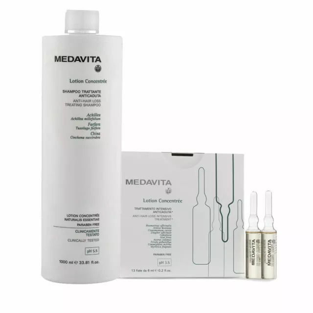 Medavita Lotion Concentree Shampoo DONNA+Fiale Anticaduta DONNA 1000ml+13x6ml